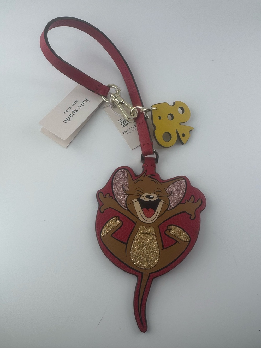 NWT Kate Spade x Tom & Jerry Jerry Bag Charm Keychain Rare Collectible NWT - Picture 6 of 6
